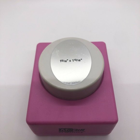 Set Of 2 Oval And Crystal Paper Punch  McGill - Picture 7 of 9